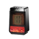 Atmospheric flame electric heater
