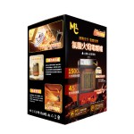 Atmospheric flame electric heater