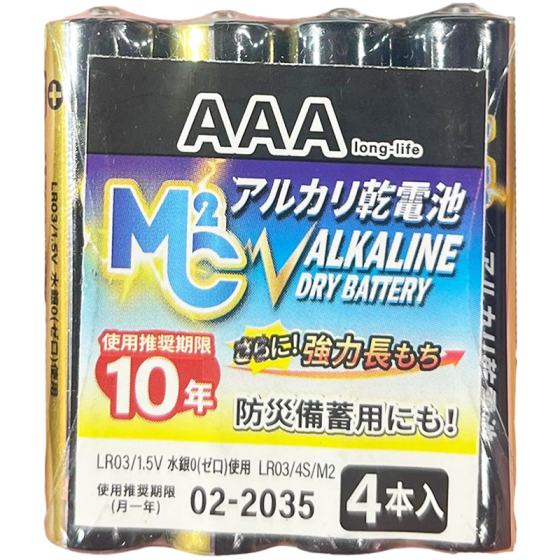 AAA alkaline battery