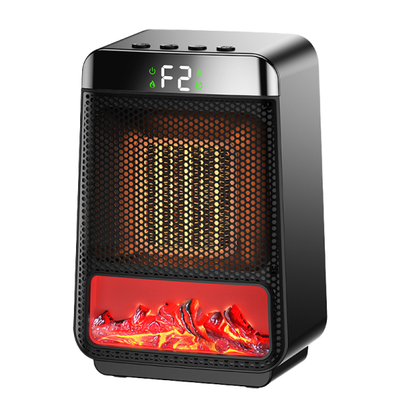 Atmospheric flame electric heater